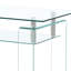 Table basse de salon en verre transparent Modern