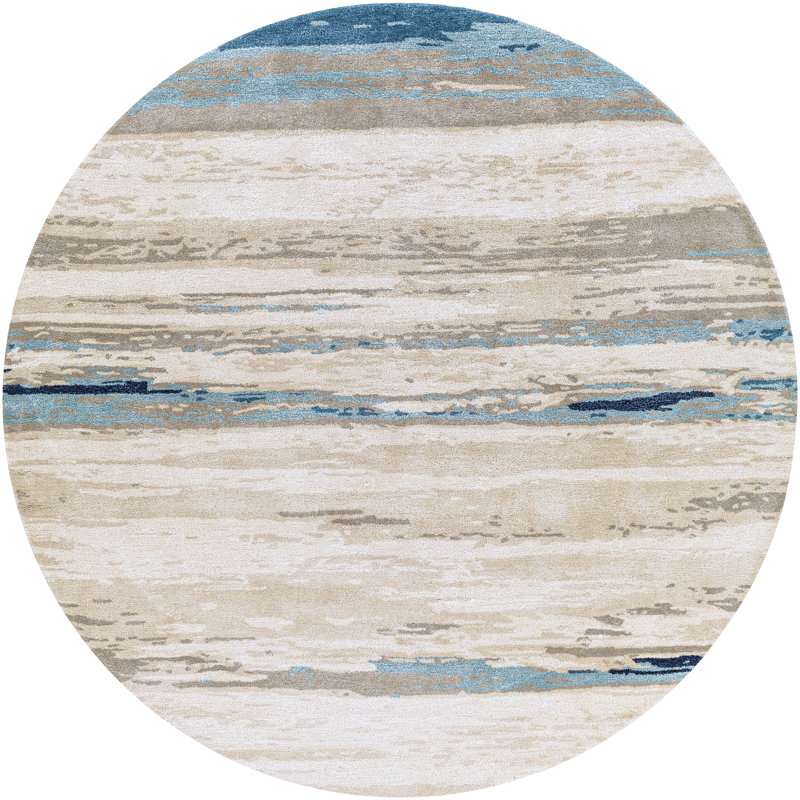 Carnkirk Abstract Indoor Rug, Round 6'