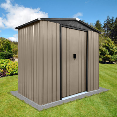 Outdoor Storage Sheds 4Ftx6ft Apex Roof With Sliding Doors