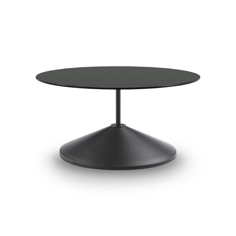 Spahr Pedestal Coffee Table, Black