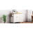 White Kitchen Island With Wheels And Drop Leaf. Pattern, Spice Rack, Towel 2 Doors, 5 Drawers, Adjustable Shelf For Leaf Design. Decoration, Neatness-2030921109-2030921131