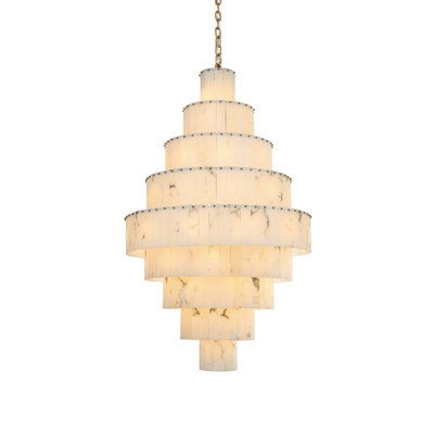 Lustre en albâtre de 40 pouces Intisar