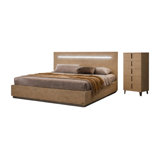Infinity Luxury Modern Bed & Chest Bedroom Set