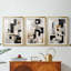 ABSTRACT Series CCCLXXXI  -Custom Framed  Premium Print W Matt - 3 Pieces
