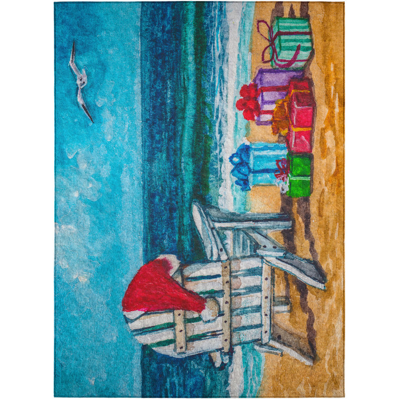 Coulonge Washable Indoor / Outdoor Rug, Rectangle 30" x 46"
