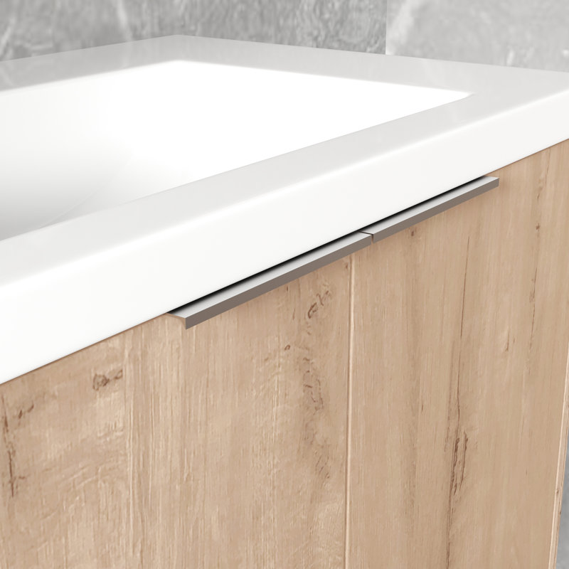 Meuble-lavabo de salle de bain avec portes à fermeture en douceur, lavabo de 72 pouces, espaces de rangement pratiques de 72 po