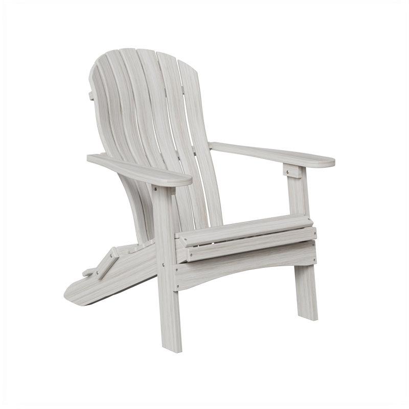 Berlin Gardens Contour Folding Adirondack Chair, Seashell