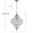 Wabasso 1 - Light Chrome/Clear Pendant