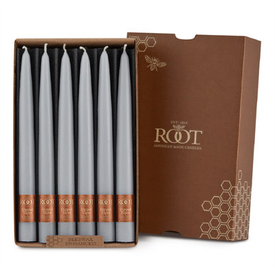 12 Piece Unscented Taper Candle Set