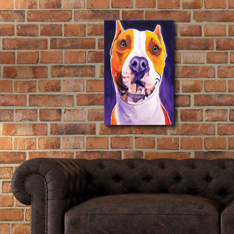«Pit Bull - Rexy» par Dawg Painter, H 24 po x l 16 po