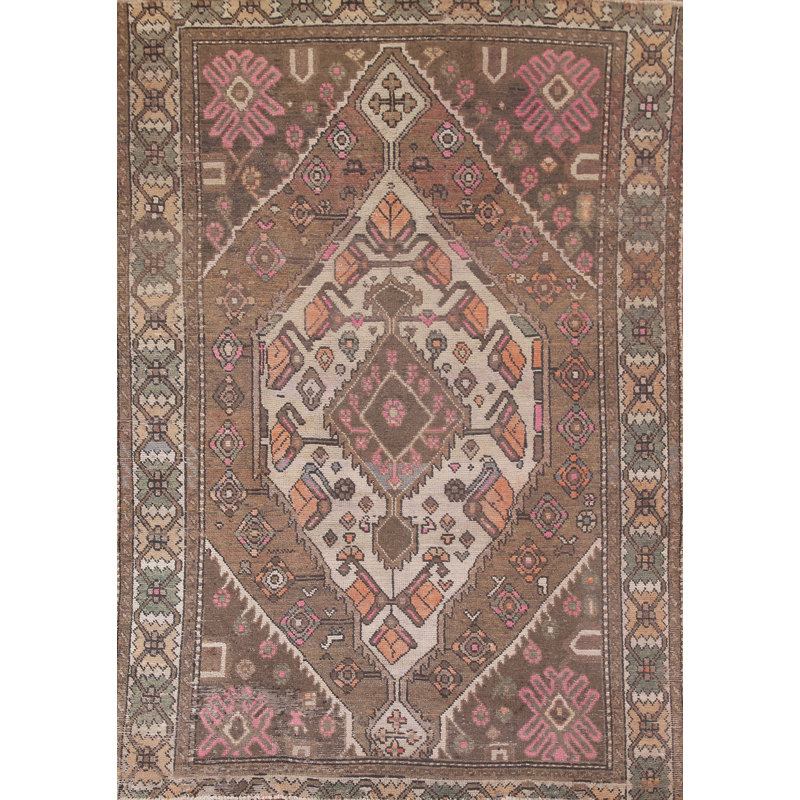Tapis antique en laine 7 x 9