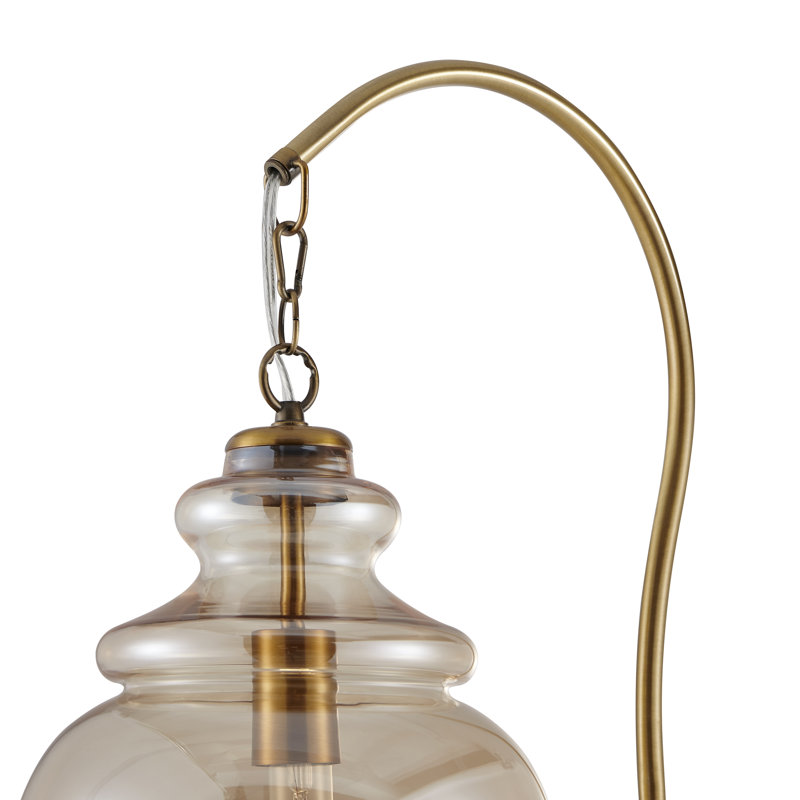 Lampe sur pied arquée 70 po Archambault, Laiton