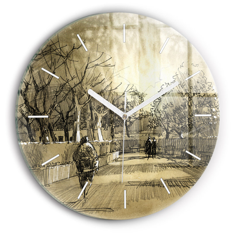 Glass Wall Clock