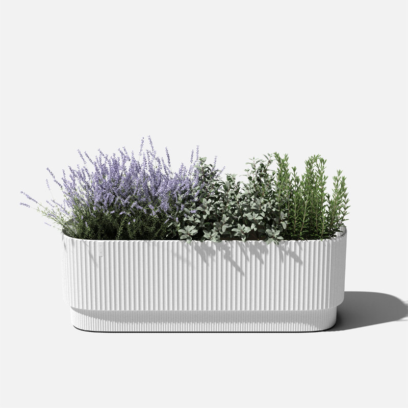 Jardinière Veradek Demi Series, Blanc, 1