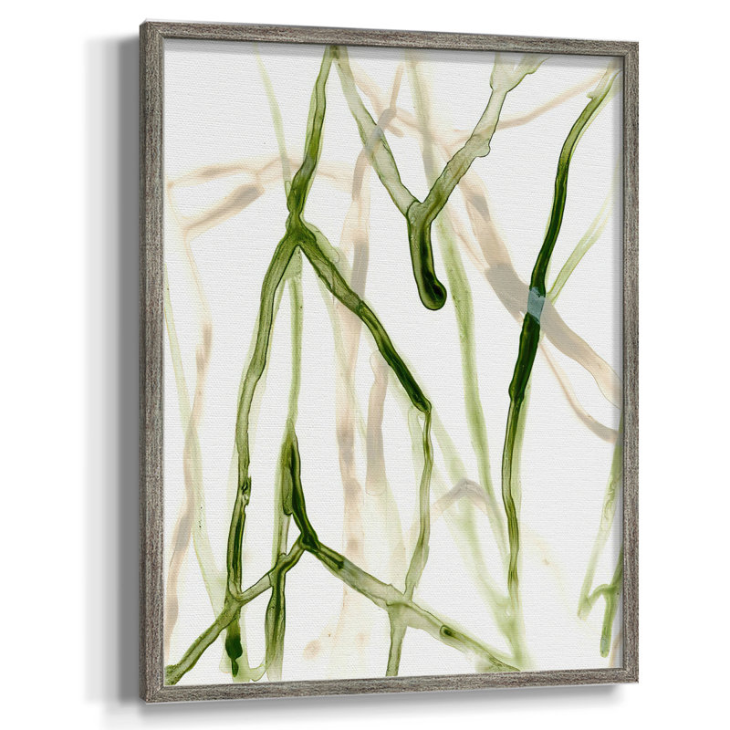 Runnel VII Framed Print - Solid Wood, 11" H x 9" W