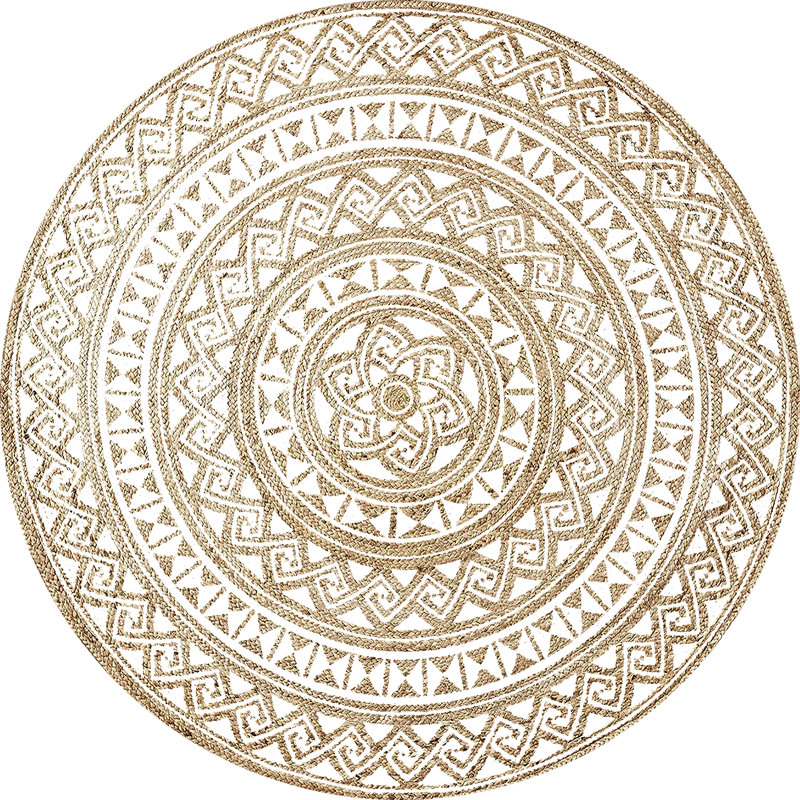 Round Audreanna Oriental Area Rug, Round 120cm