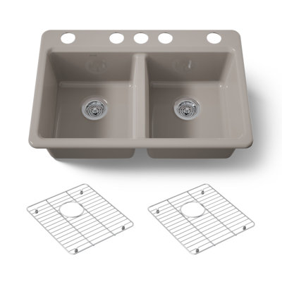 Riverby 33 In. Undermount Double-Bowl Kitchen Sink