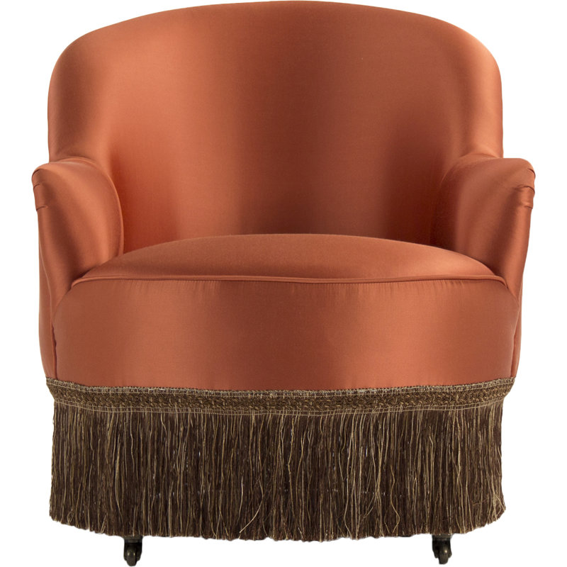 Alleffra Barrel Chair Chair with Ottoman