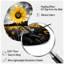 Jaune jaune brun champ de tournesol émergent II - forme unique en forme de tournesols, horloge murale-105565240