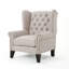 Fauteuil à oreilles capitonné Osvaldo-23819425