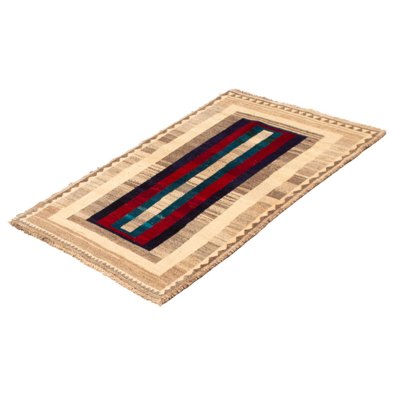Tapis crème Kashkuli Gabbeh 3 pi 5 po x 6 pi 0 po