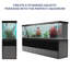 Aquarium en verre trempé noir Aqua Dream 600 gallons