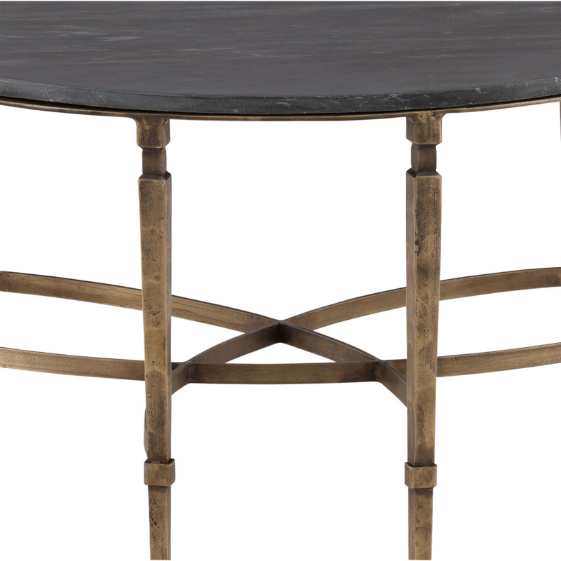  Pasadena Gold Iron Stone Coffee Table