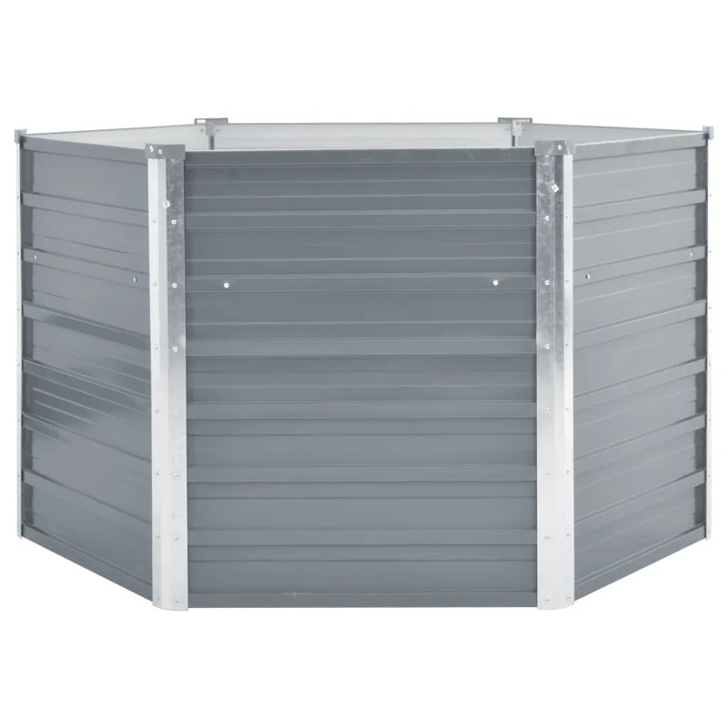Metal Planter Box, Grey