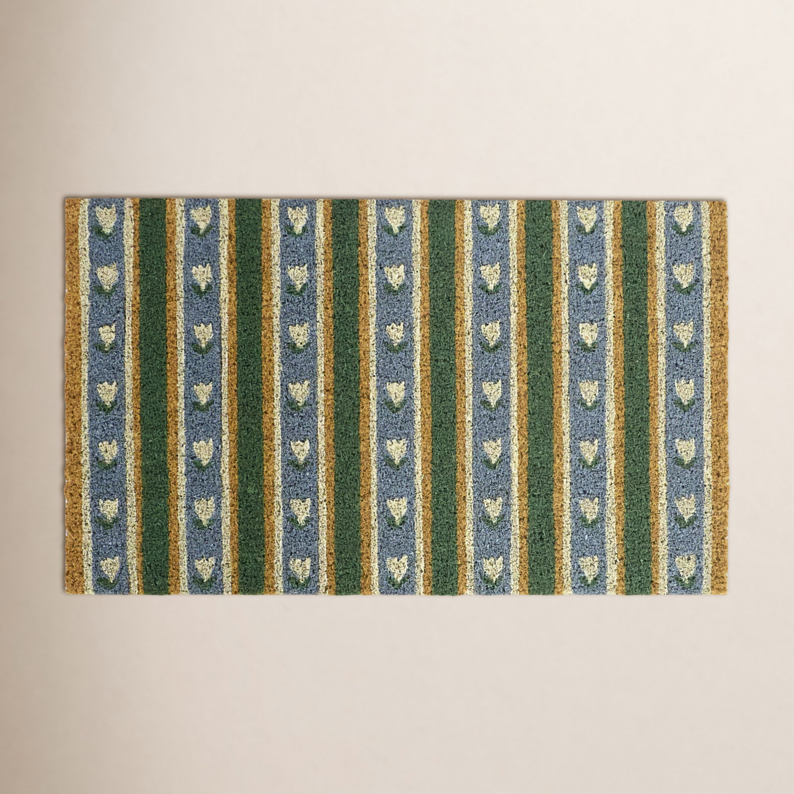 Lucie Floral Stripe Non-Slip Doormat
