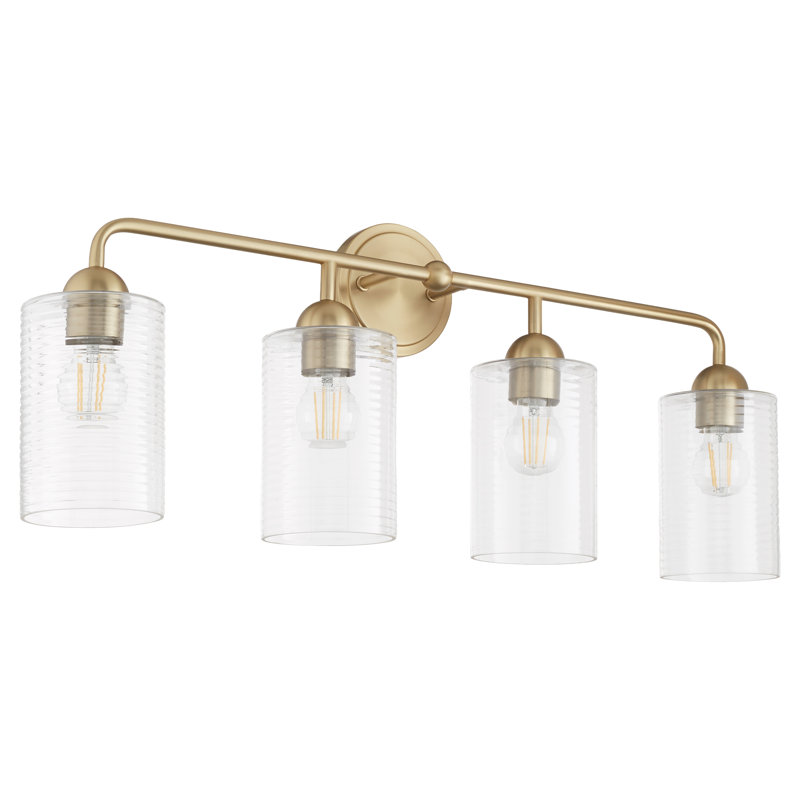 CHARLOTTE 4 Light Vanity, Antique Brass