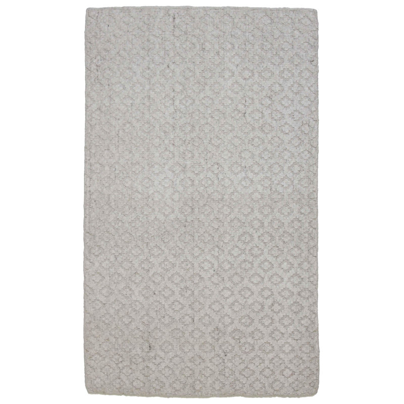 Nobu Geometric Area Rug in Light Gray