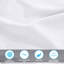 Ensemble de draps à poches profondes en coton égyptien uni 300 fils Blue Nile Mills-135144614-135144616