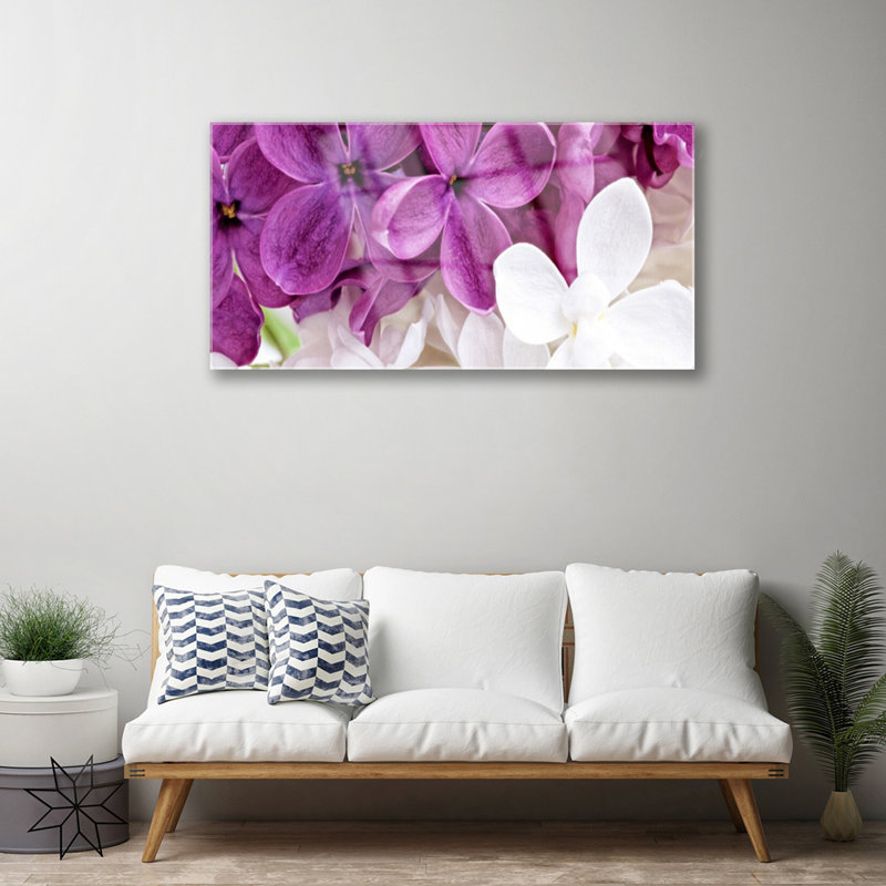 Flowers Floral - Unframed Photograph on Glass