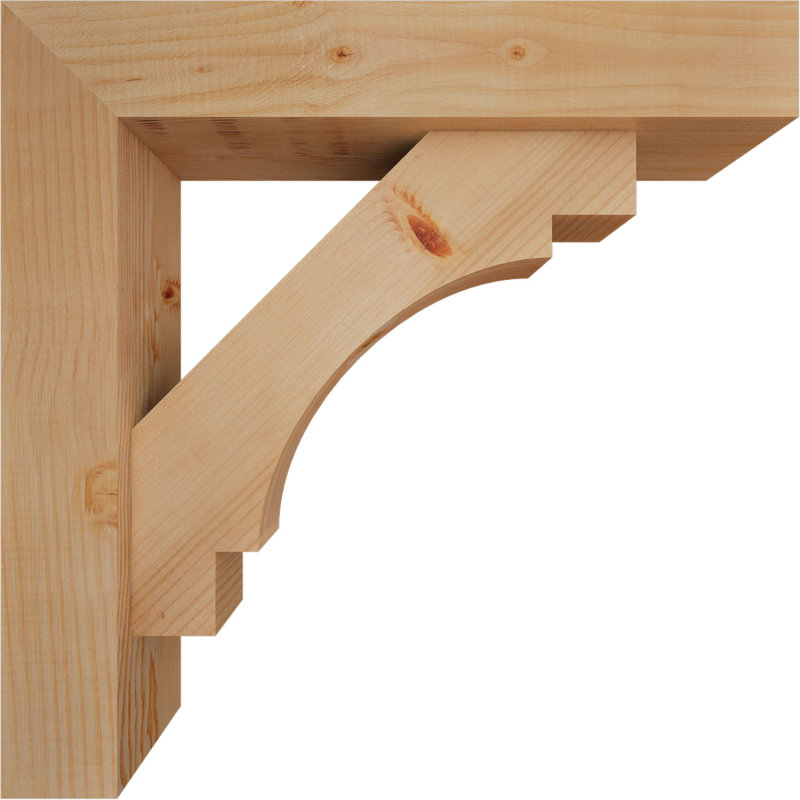 Support Merced Block avec support décalé, 24 x 24, Sapin Douglas de l 5 1/2 po (lisse)
