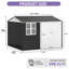 Remise de rangement en métal l 9,5 pi x P 9,5 pi Edrosie Inc-129106355