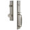 Ensemble de poignées une pièce Fifth Avenue avec pêne dormant cylindrique simple et poignée en F avec bouton