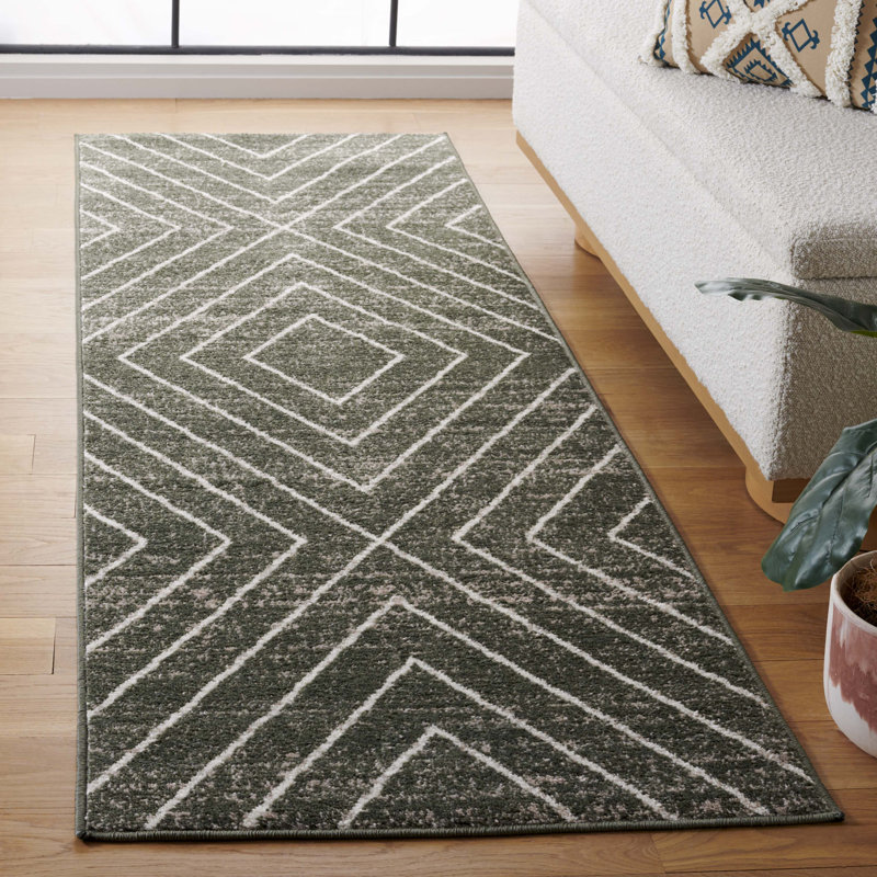 Kishiko Performance Geometric Rug, Runner 2'6" x 8'