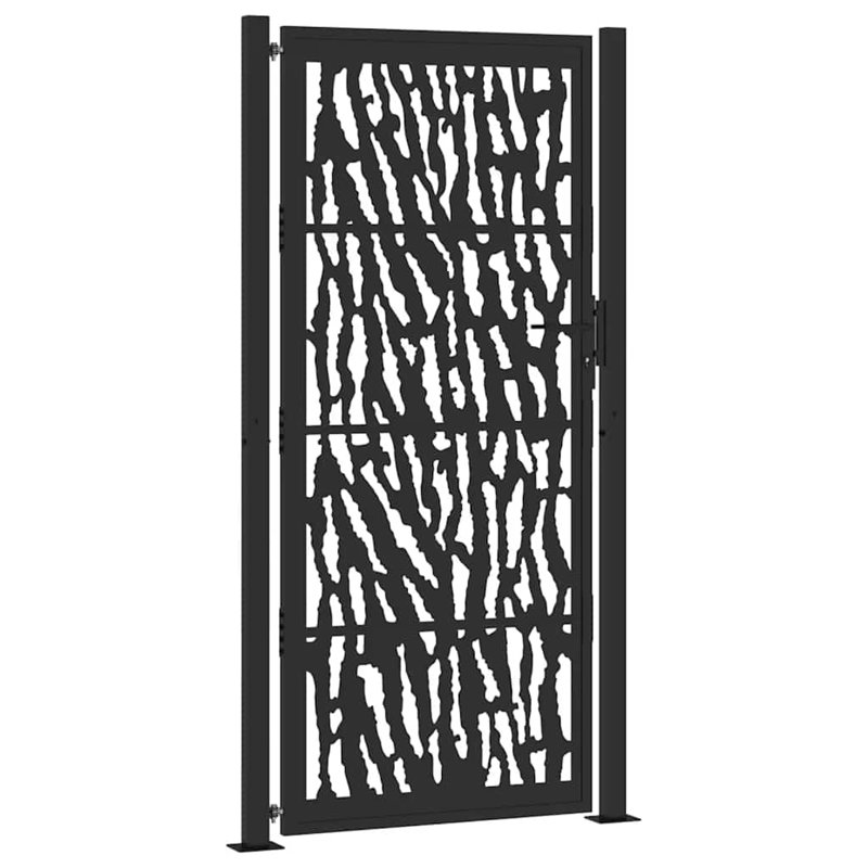 Weathering Steel Gate, Black, 105 x 205 cm