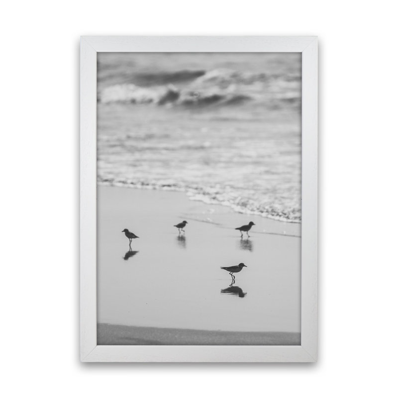 Beach Club by Victoria Frost - Print, White Framed, 46cm H x 34cm W x 3cm D