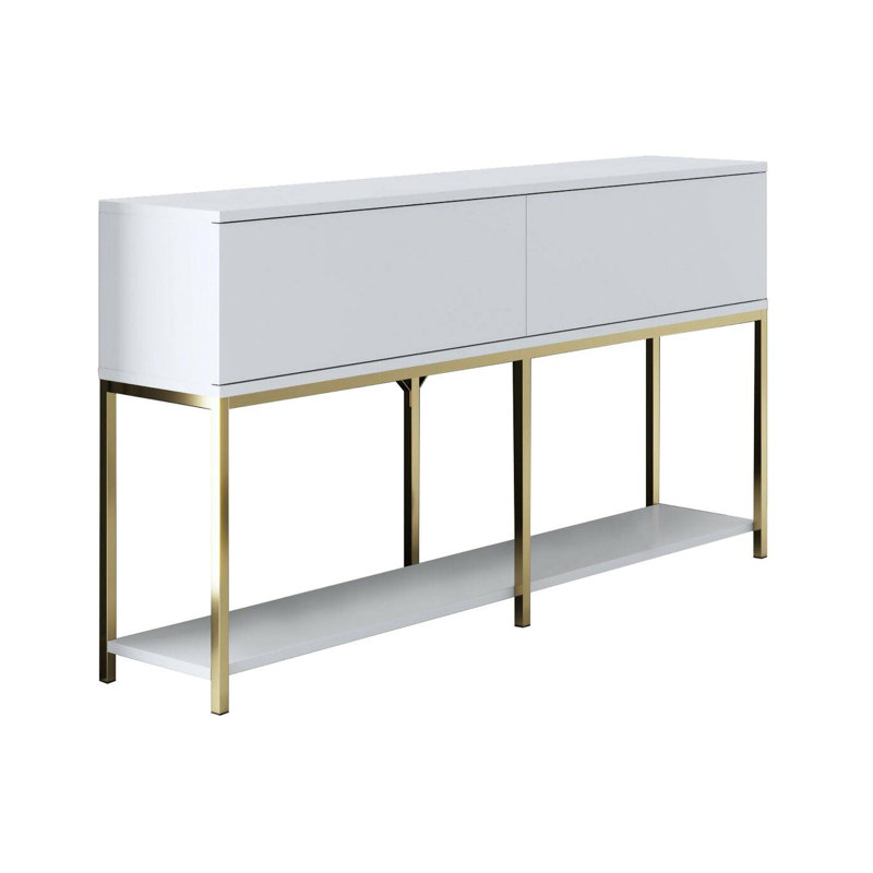 Adharsh 150cm Sideboard, White/Gold