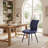 Fabric Upholstered Dining Chairs Metal Frame Side Chairs with Backrest for Kitchen Dining Room-2068142746