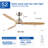 52 In.Intergrated LED Ceiling Fan Lighting with Remote Control