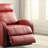 Ricardo Red PU Recliner W/ Power Lift