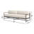 Esme 86.81'' Wide Rectangle Powder Coated Aluminum Patio Sofa with Sunbrella® Cushions-92121633