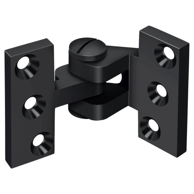 Charnière intermédiaire de couleur noire Deltana SBIH2510U19, Peint en noir