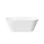 Baignoire de trempage autoportante de 63 pouces, 61 gallons, 100% acrylique vierge pure avec drain et trop-plein, blanc brillant