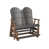 Smoke Gray Top/Antique Mahogany Base sélectionné