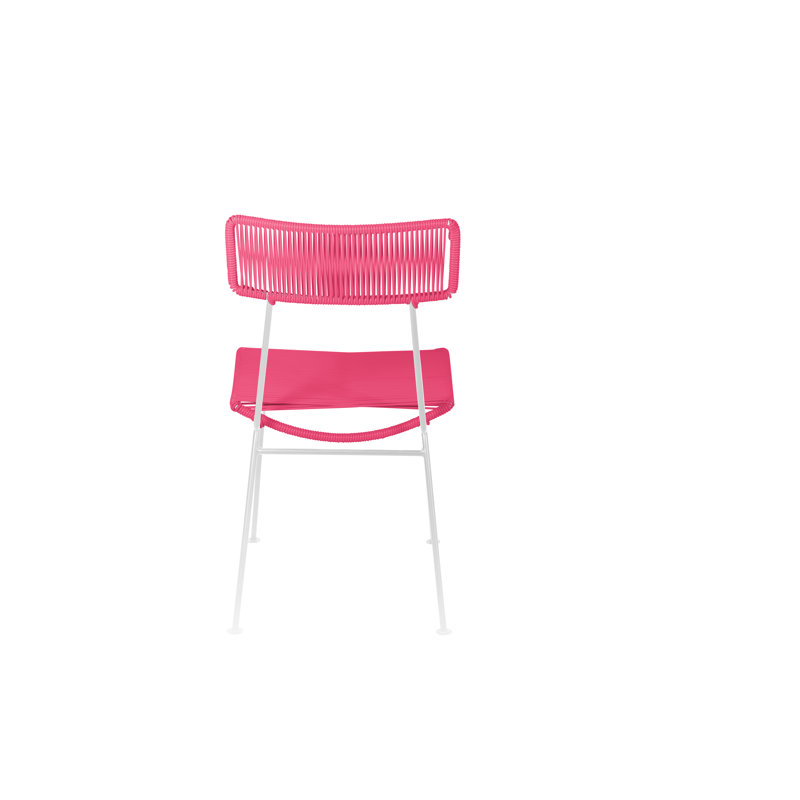 Chaise Hapi, Rose / blanc