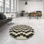 Tapis contemporain beige / noir-33452565