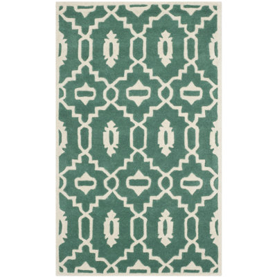 Carolene Hand Tufted Wool Geometric Rug